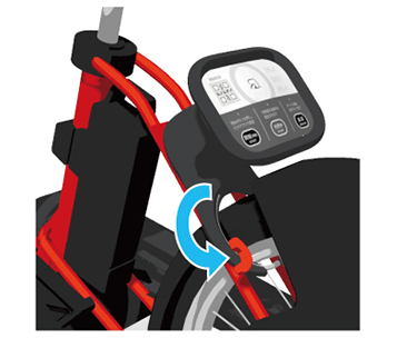 Manually locking the rear wheel